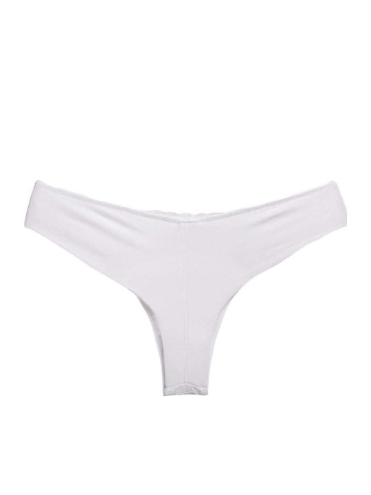 Women's Brazil Seamless with Lace Blue