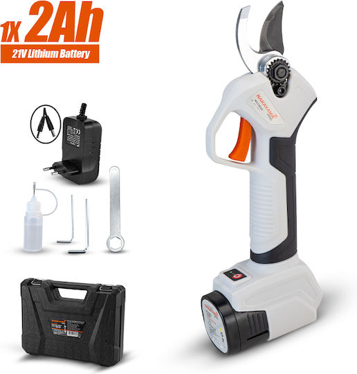 Nakayama EC1300 Pruning Shears Battery Brushless 16.8V 1x2Ah with Maximum Cutting Diameter 28mm in Carrying Case