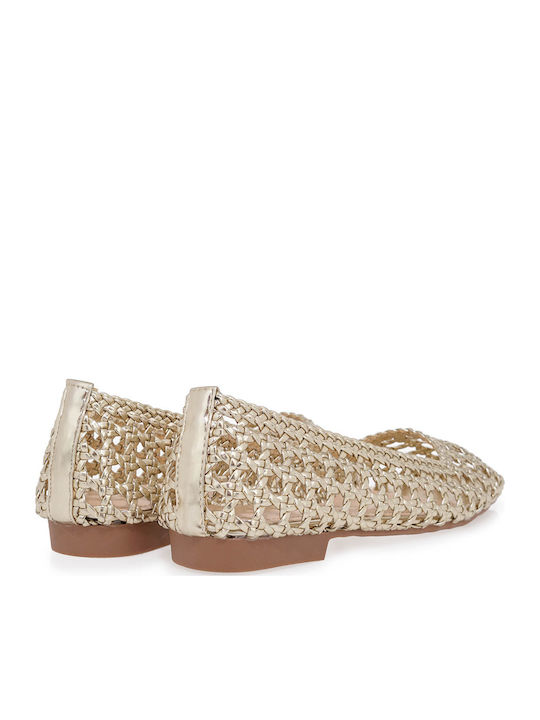 Damen Ballerinas in Beige Farbe
