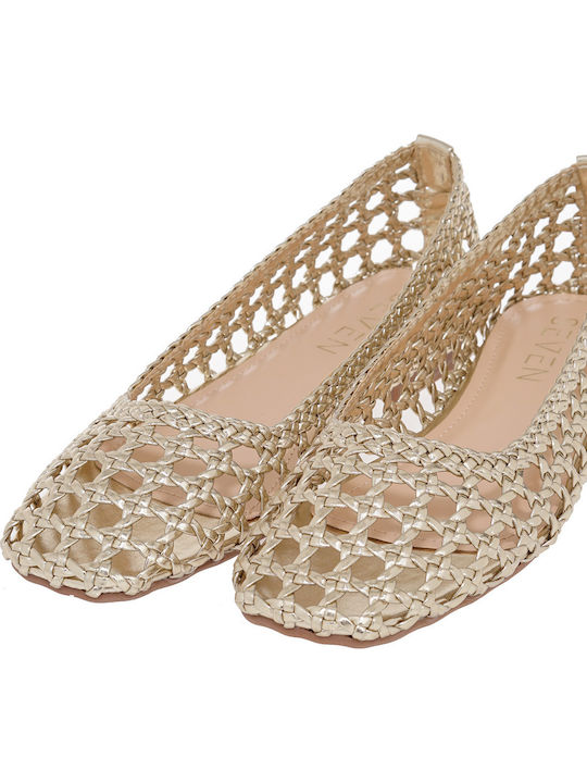 Damen Ballerinas in Beige Farbe