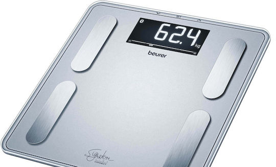 Beurer Smart Ζυγαριά 200kg με Λιπομετρητή & Bluetooth Ασημί