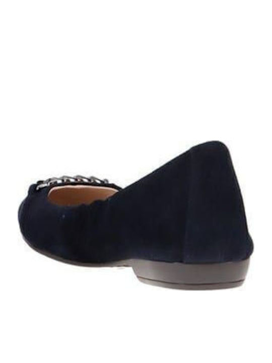 Glind Flats Suede Γυναικείες Μπαλαρίνες σε Μπλε Χρώμα