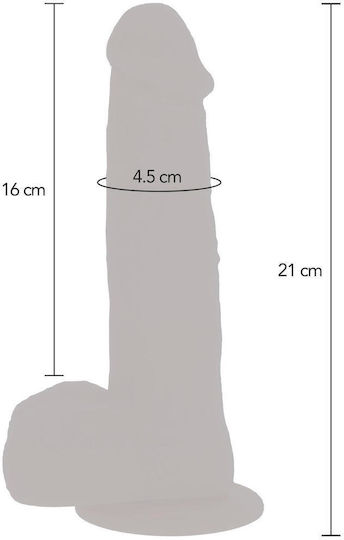 ToyJoy Get Real Naked Rotating Beads & Vibrating Dildo Реалистичен Вибратор с Дистанционно Управление 21см Плът