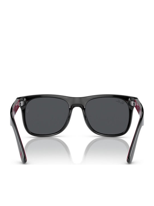 Ray Ban Неразрушими Квадратни Детски Слънчеви Очила с Поляризирани Лещи Spiderman Черни за 7-11 Години