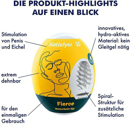 Satisfyer Fierce Masturbator Egg Masturbator