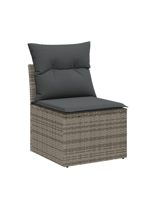 Zweisitziges Sofa Außenbereich Rattan mit Kissen 55x55x37cm
