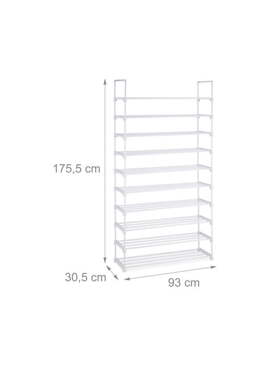 Пластмасов Обувна рафт 93x30.5x175.5см