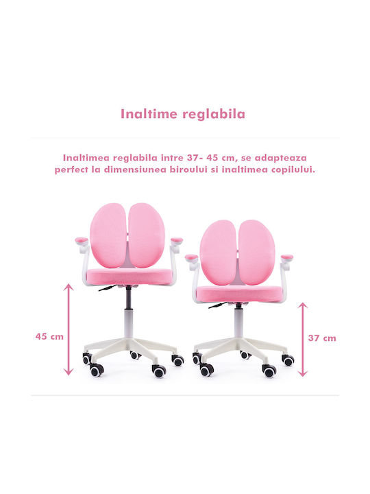 Schreibtischstuhl 2 Side mit Armlehnen Rosa 1Stück