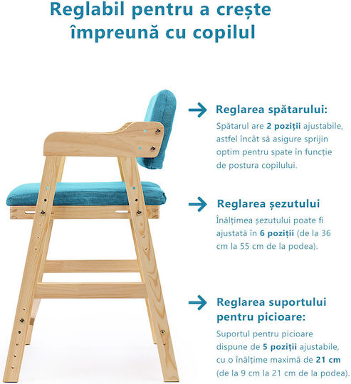 Παιδική Καρέκλα Τιρκουάζ