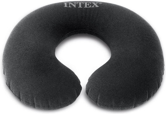 Travel Pillow Intex Velvety Anthracite Color Dimensions 36x30x10 Cm