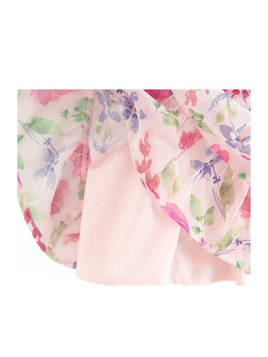 Kinderkleid Kurzärmelig mit Zubehör Rosa