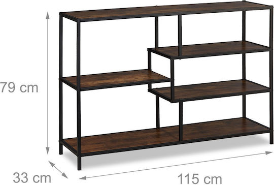 Βιβλιοθήκη Brown 115x33x79εκ.
