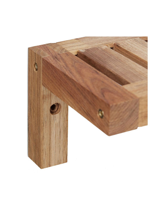 Raft De Perete Din Lemn De Nuc 10x60x12.5cm