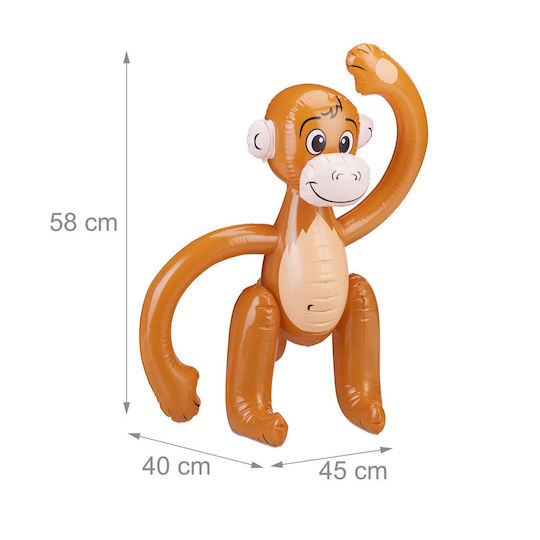 Inflatable Monkey Relaxdays Dimensions 58 X 45 X 40 Cm