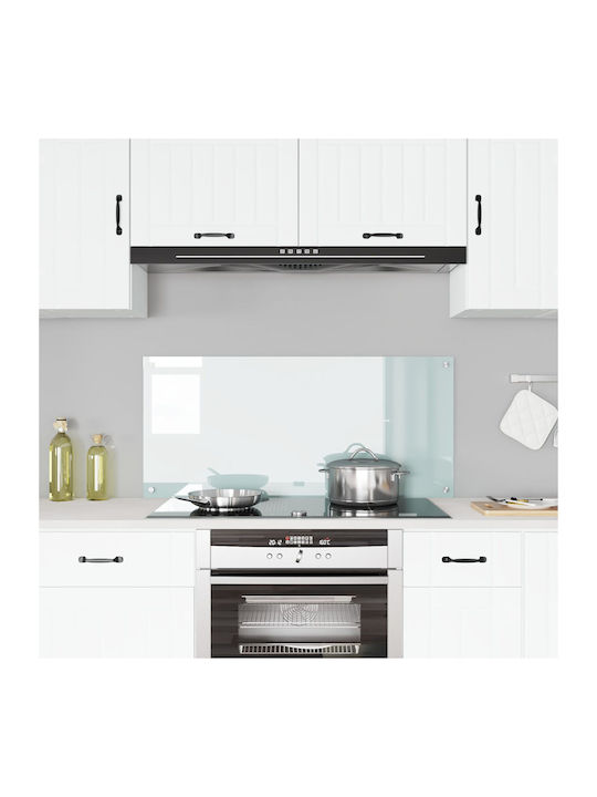 vidaXL Rectangular Kitchen Back made of Glass White 110x50x0.6cm 42001287 1pcs