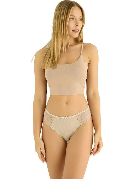 Women's String Beige