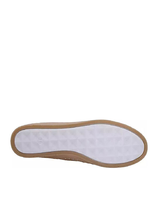 Leder Damen Oxfords in Braun Farbe