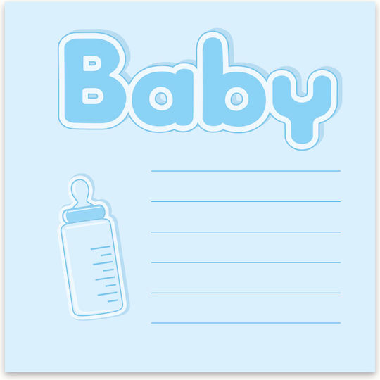 ZEP Παιδικό Άλμπουμ Baby Letters 20 Σελίδων Γαλάζιο 24x24εκ.