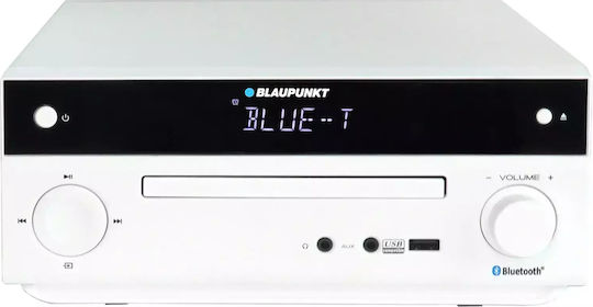 Blaupunkt Ηχοσύστημα 2.0 MS30BT 40W με CD / Digital Media Player και Bluetooth Λευκό