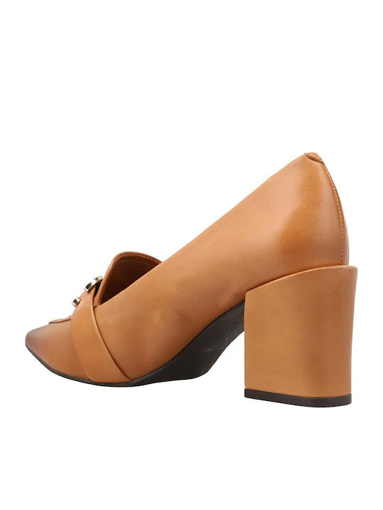 Leder Pumps Braun