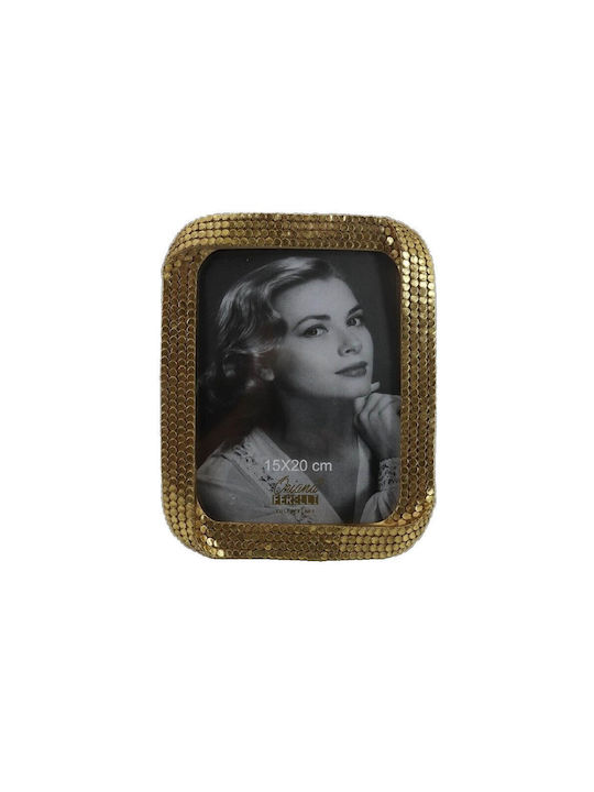 Oriana Ferelli Κορνίζα Μεταλλική με Χρυσό Πλαίσιο
