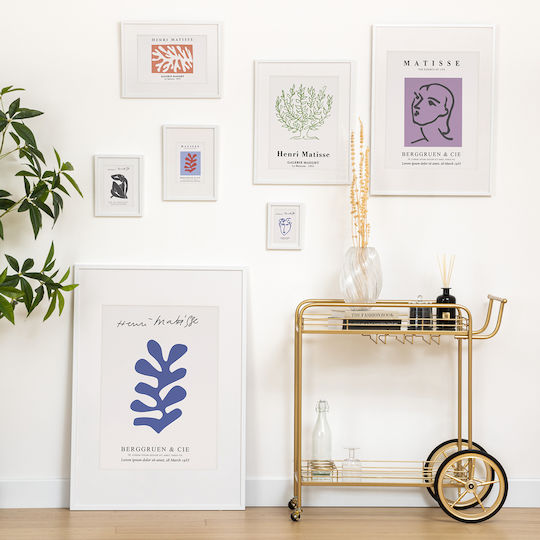 Wall Photo Frame with White Wooden Frame 70x100 Wall Photo Frame with White Wooden Frame 70x100