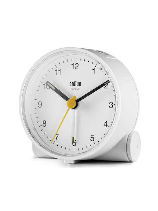 Braun Επιτραπέζιο Ρολόι με Ξυπνητήρι Λευκό 67004