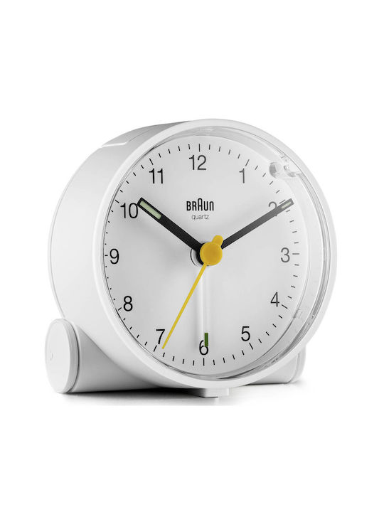 Braun Επιτραπέζιο Ρολόι με Ξυπνητήρι Λευκό 67004