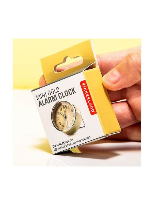 Kikkerland Mini Ceas de Masă cu Alarmă Cupru BG-25-0015