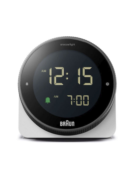 Braun Επιτραπέζιο Ψηφιακό Ρολόι με Ξυπνητήρι & Ραδιόφωνο Λευκό 67620