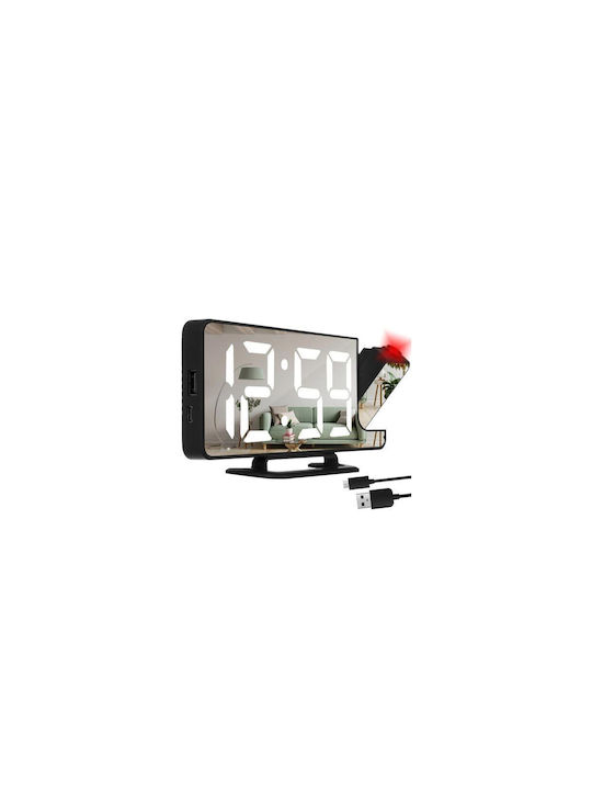 Izoxis Tabletop Digital Clock with Alarm Red 19576 Izoxis Tabletop Digital Clock with Alarm Red 19576