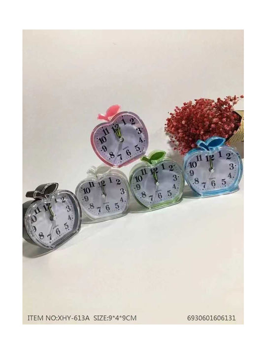 Tabletop Clock with Indicators Plastic with Alarm Clock Blue 606131_BL