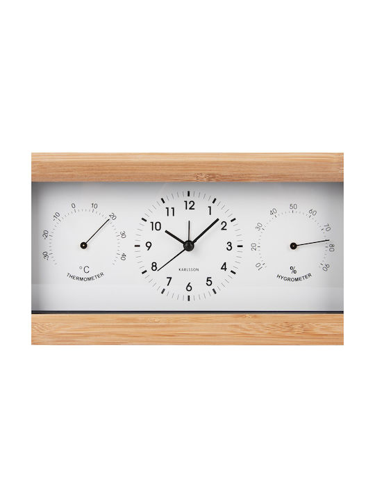 Karlsson Ceas de Masă cu Alarmă Alb 2585925WH