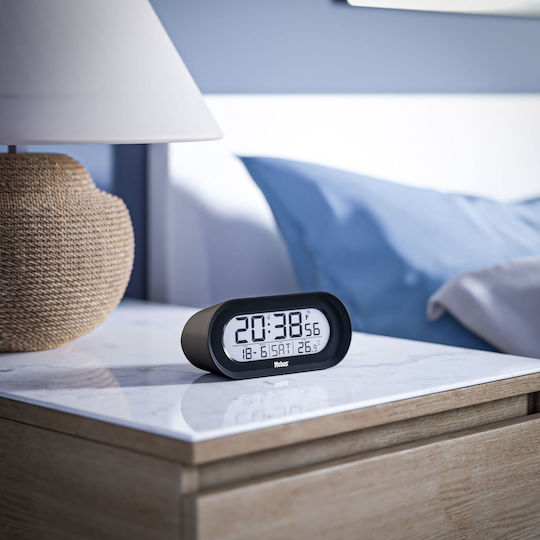 Mebus Tabletop Digital LED Clock Black 25809