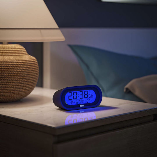 Mebus Tabletop Digital LED Clock Black 25809