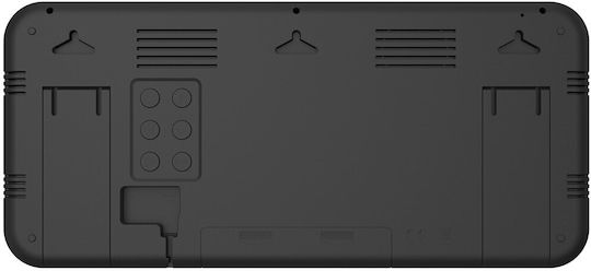 Green Blue Масов Дигитален Часовник LCD с Будилник Черен GB214