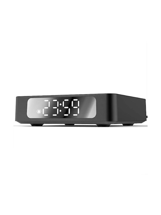 Ceas Digital de Masă cu Alarmă & Încărcare Wireless Negru AY-25