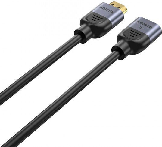 Unitek HDMI 2.1 Ultra High Speed 48Gbps 4K 120Hz HDR VRR Cable HDMI male - HDMI female 3m Μαύρο