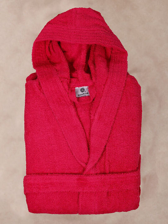 Sunshine Mini Bathrobe with Hood Fuchsia