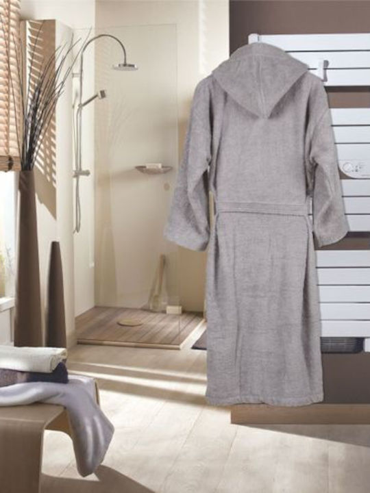 Flamingo Fresh Bathrobe with Hood Dusty Rose 450gr/m²