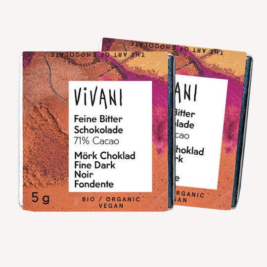 Vivani Органична Шоколади Dark с 71% Какао 5gr 200бр