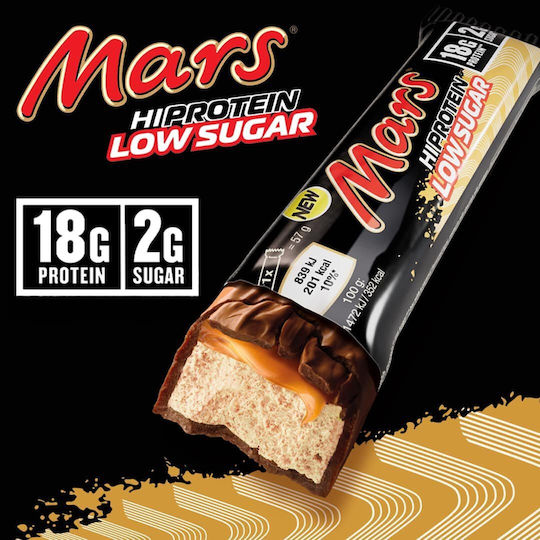 Mars Hi Protein Low Sugar Шоколад Мляко карамел 57gr 12бр