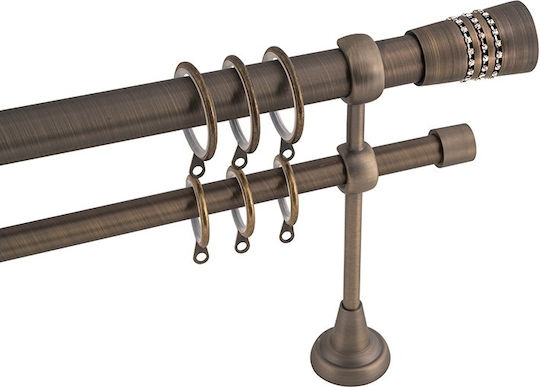 Frans Extendable Metallic Curtain Pole A4 Φ25mm 140-250cm Frans Extendable Metallic Curtain Pole A4 Φ25mm 140-250cm