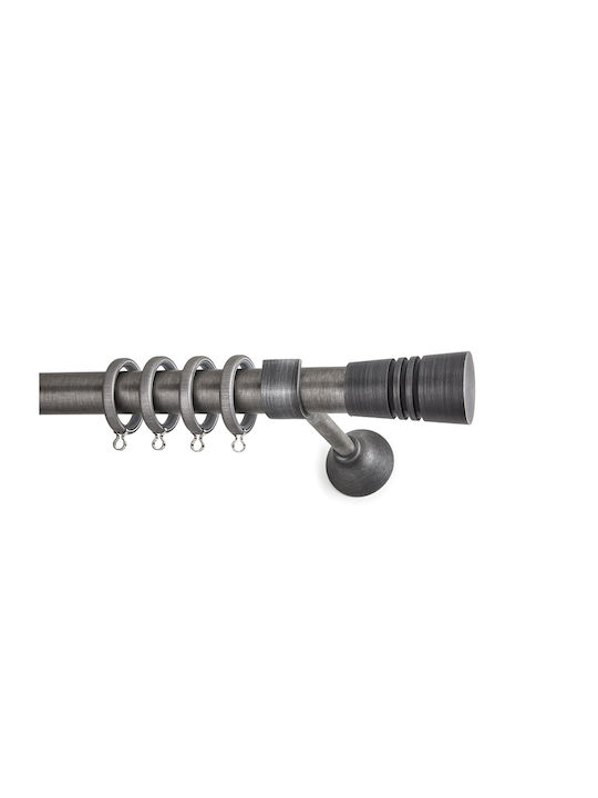 Anartisi Metallisch Vorhangstange Ravena Einfach Φ25mm 200cm Cassieros