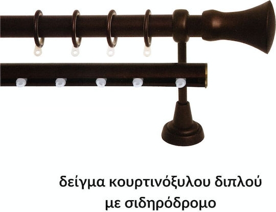 Import Hellas Metallisch Vorhangstange No1 Einfach Φ25mm 140cm Rust No 1