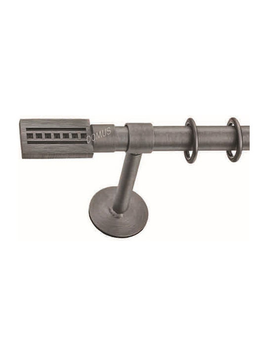 Enis by Domus Metallisch Vorhangstange Artemis Doppel mit Schiene Φ25mm 200cm Industrial