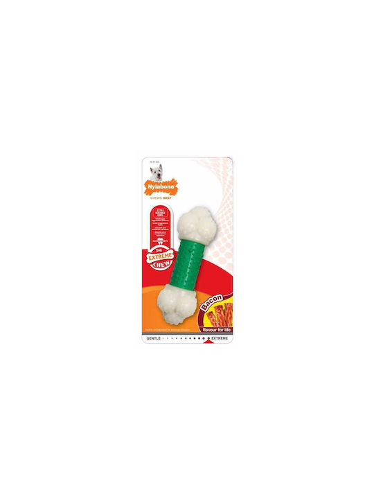 Nylabone Extreme Bone Toy Dog Chewable made of Rubber with Flavor Bacon Small 1pcs