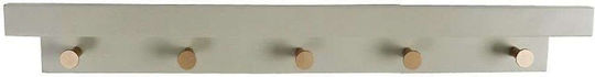 Espiel Ξύλινη 5 Θέσεων 61x11x12cm Espiel Ξύλινη 5 Θέσεων 61x11x12cm