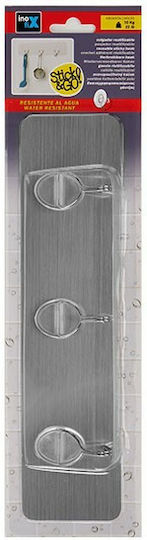 Inofix Metallische 3 Haken 8.1x2.2x29cm 3 Stück