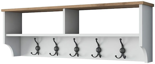 Asir Group Agățători De Perete Din Lemn Cu 5 Compartimente 120x22.2x37.2cm Asir Group Agățători De Perete Din Lemn Cu 5 Compartimente 120x22.2x37.2cm